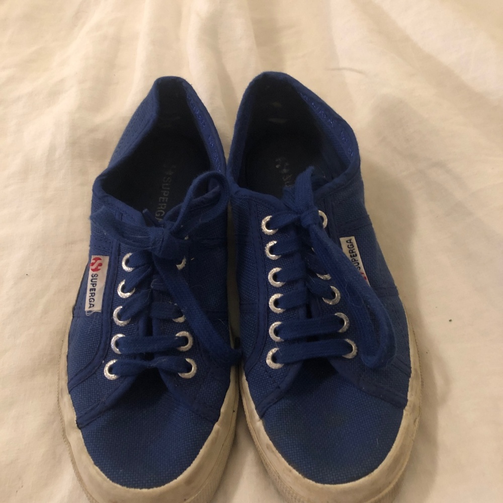 Royal Blue Supergas Sneakers - Picture 2 of 2